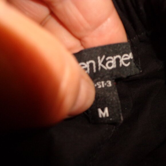 Karen Kane Boho Peasant Crocheted Maxi Skirt M Black Elastic Waist - Picture 3 of 14